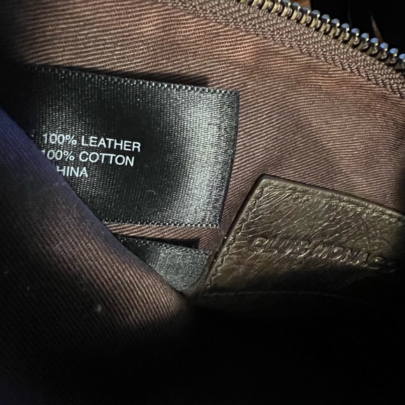 CLUB MONACO- VINTAGE CLUTCH BAG - Copper/Brown | 100% Leather - Picture 4 of 5